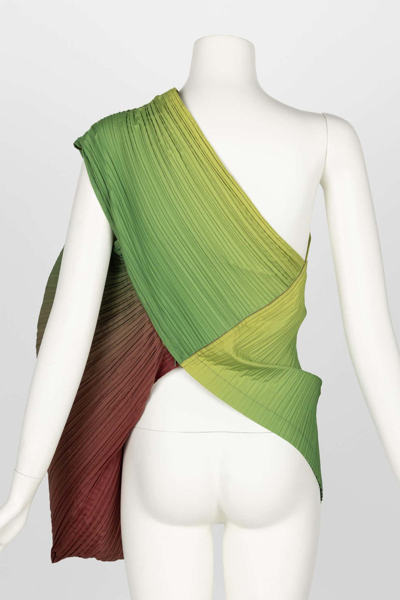 Early Issey Miyake 1989 Collection Ombre One Shoulder Top