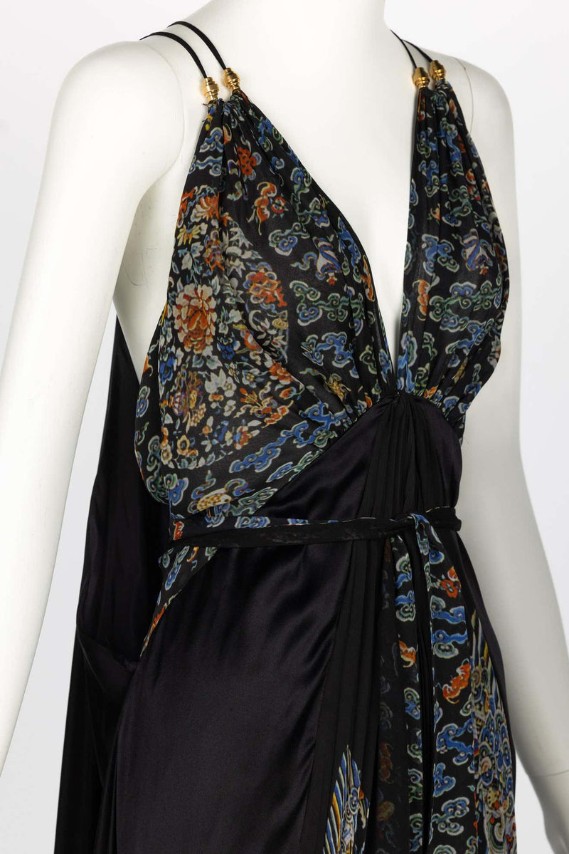 Balenciaga Ghesquière Pre-Fall 2007 Silk Maxi Dress