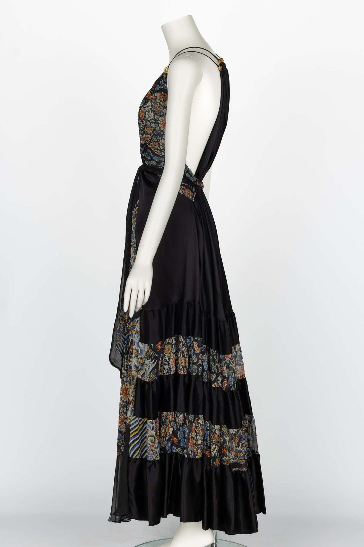 Balenciaga Ghesquière Pre-Fall 2007 Silk Maxi Dress – Basha Gold