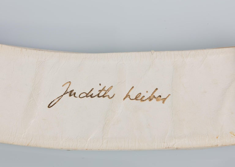 Vintage Judith Leiber Gold Koi Fish Leather Belt