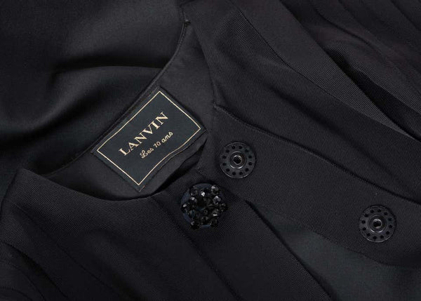 Lanvin Alber Elbaz Black Grosgrain Ribbon Coat-Dress, 2012