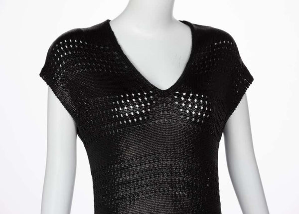 Balenciaga Paris Black Knit Sweater Dress