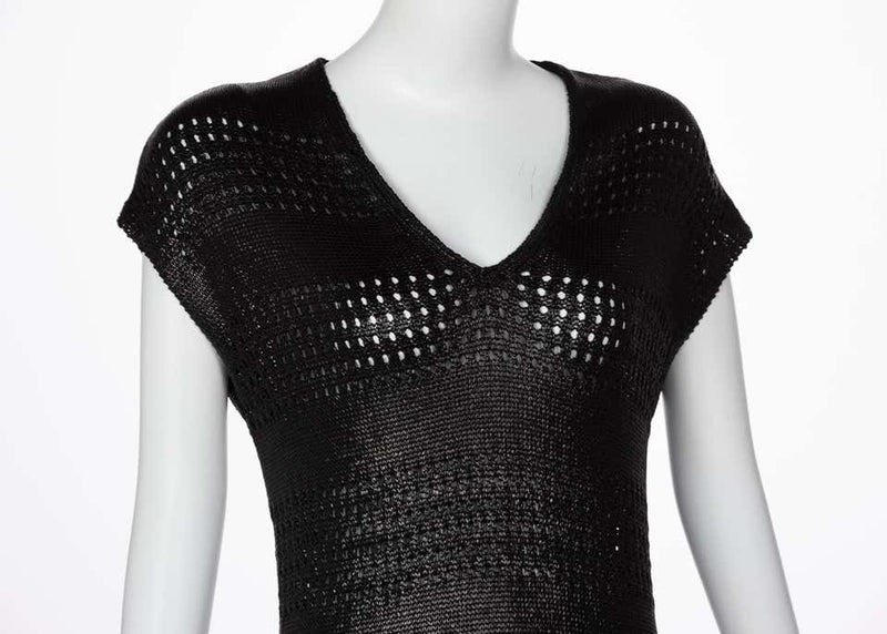 Balenciaga Paris Black Knit Sweater Dress