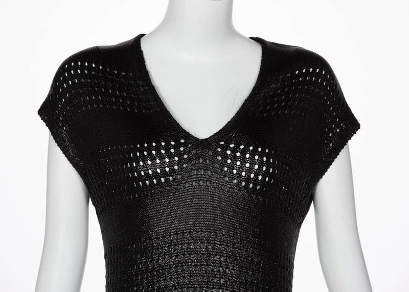 Balenciaga Paris Black Knit Sweater Dress