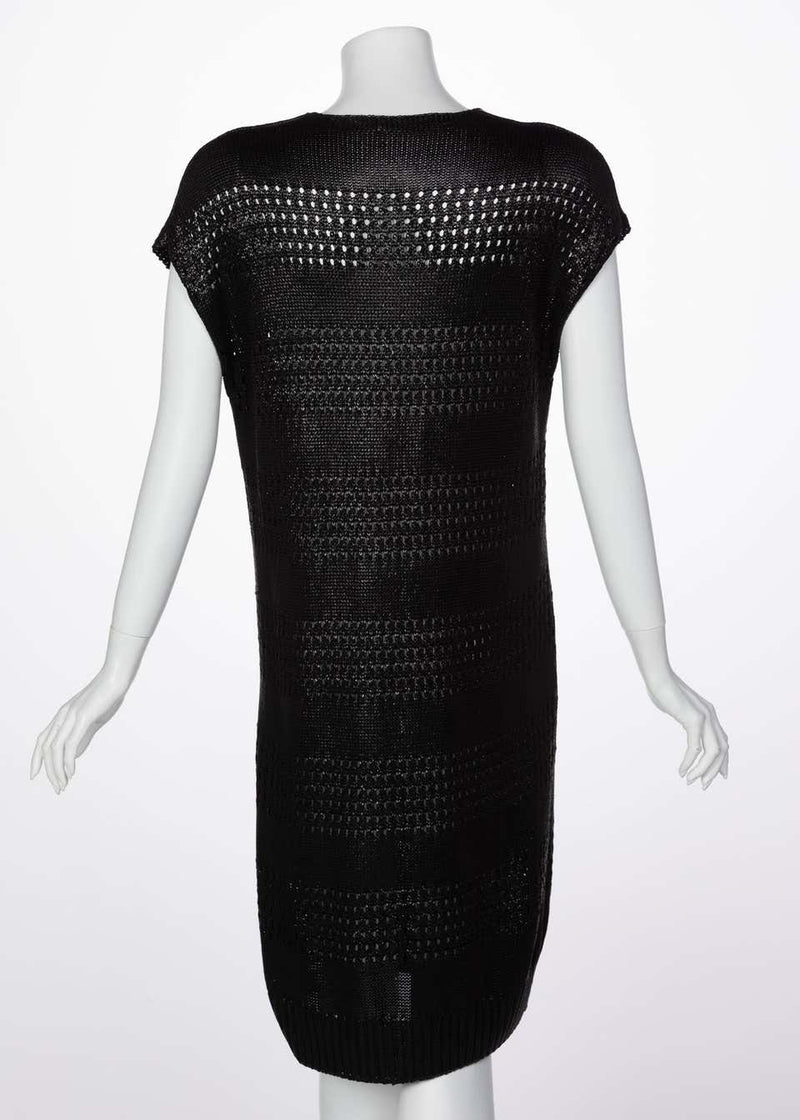Balenciaga Paris Black Knit Sweater Dress