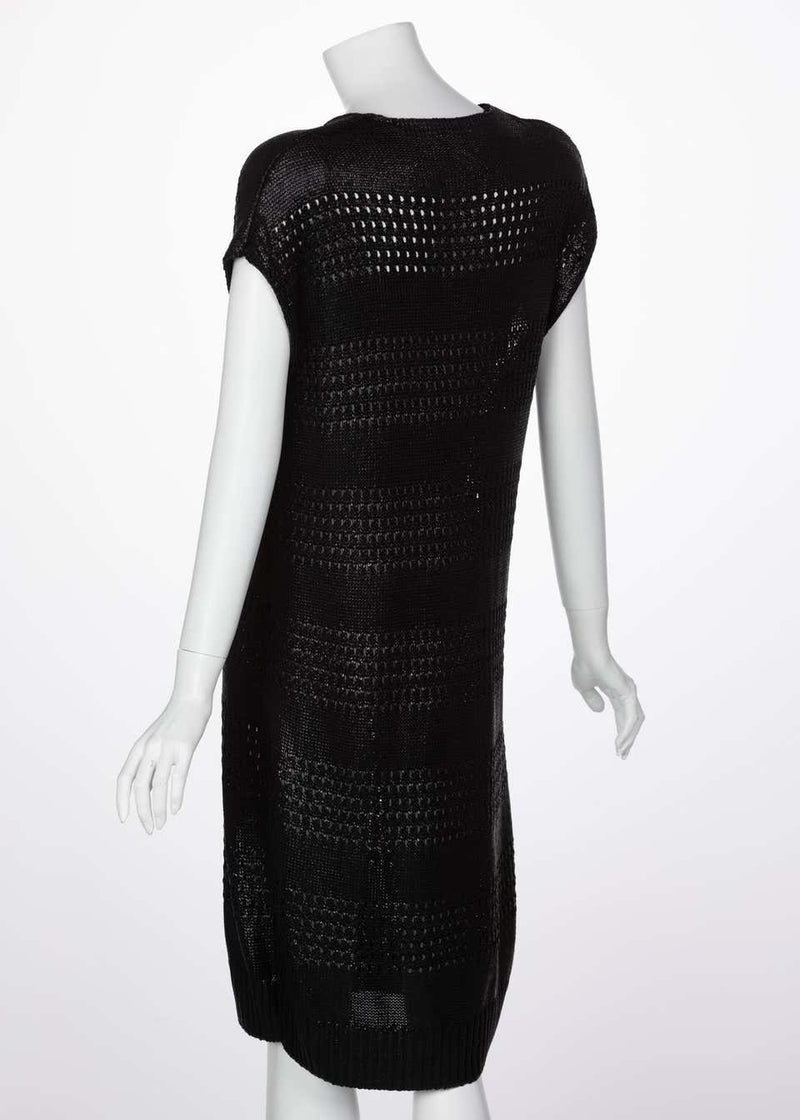 Balenciaga Paris Black Knit Sweater Dress