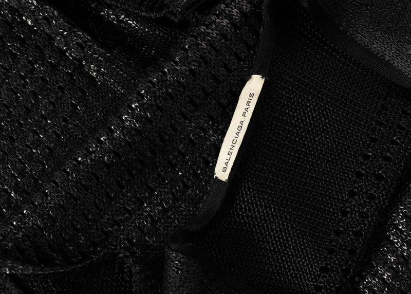 Balenciaga Paris Black Knit Sweater Dress