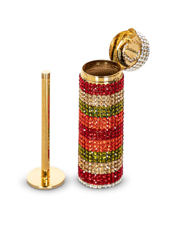 Vintage Judith Leiber Crystal Life Saver Minaudiere