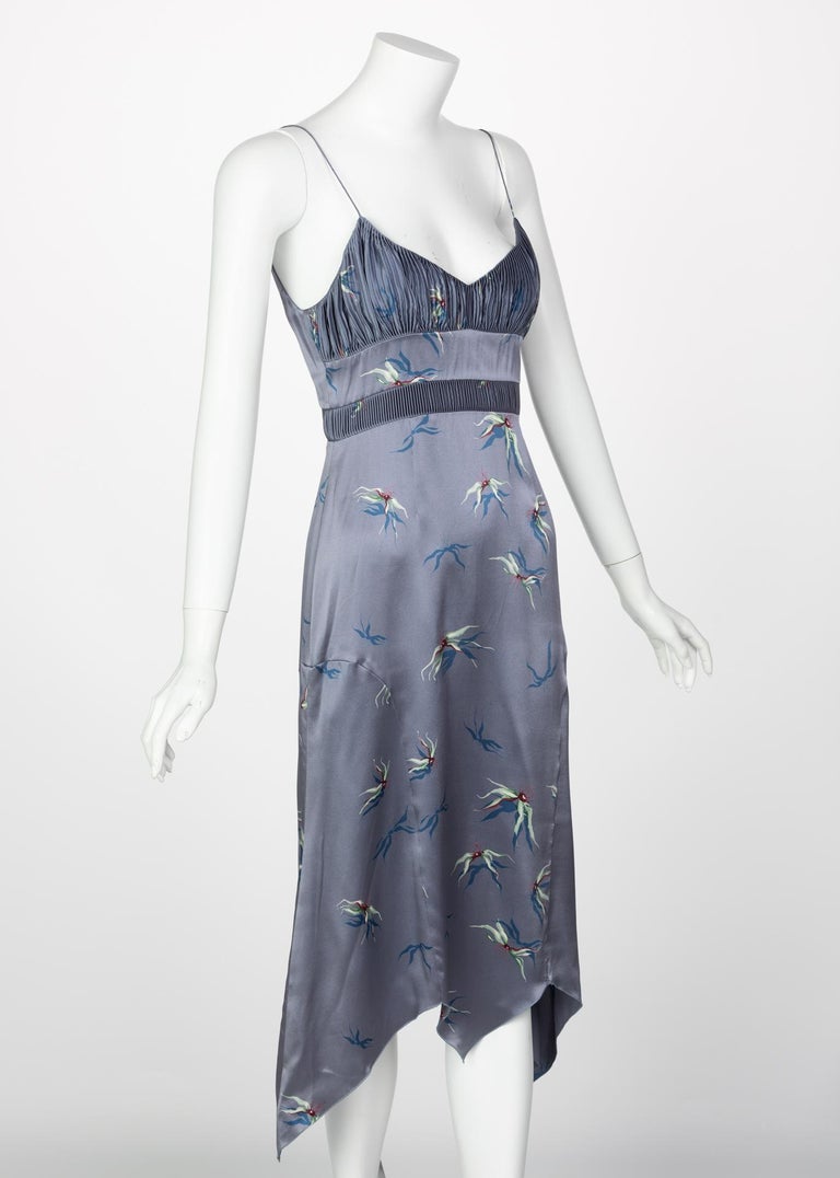 Chloé Stella McCartney Silk Slip Dress Shawl Set, 1990s