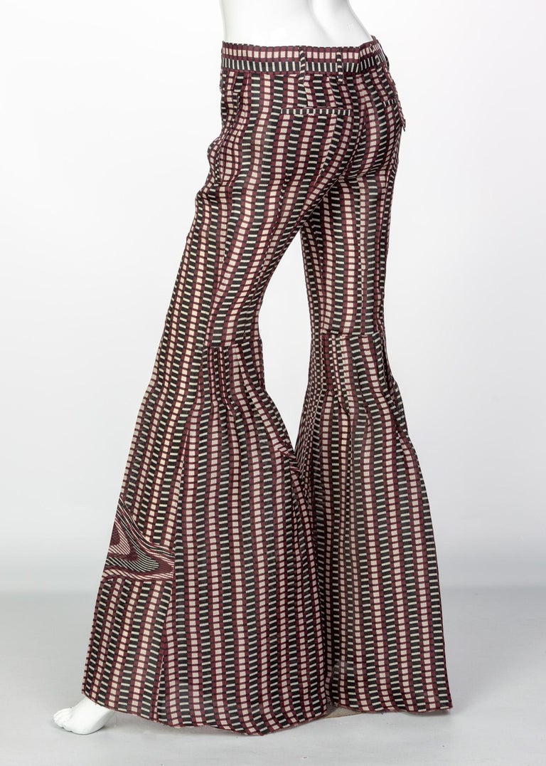 Prada Fairy Collection Printed Flared Runway Pants, 2008