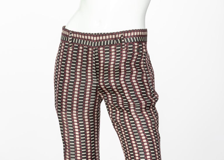 Prada Fairy Collection Printed Flared Runway Pants, 2008