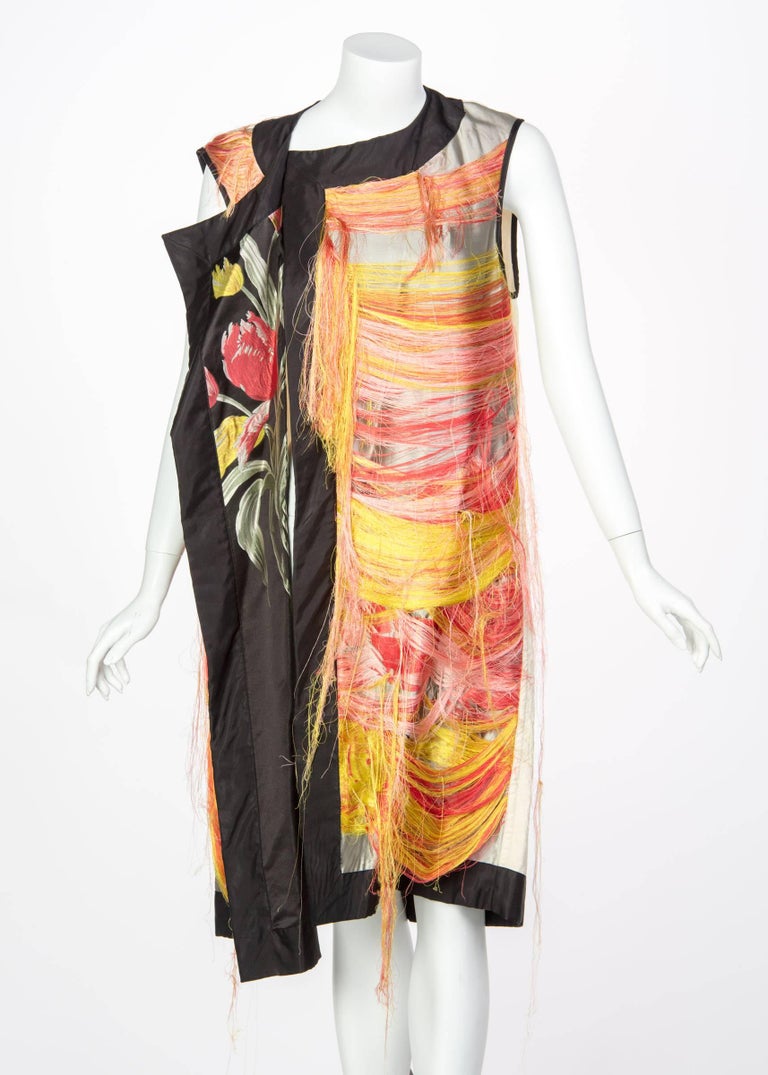 Dries Van Noten Spring Runway Look 30 Silk Thread Floral Brocade Vest, 2014