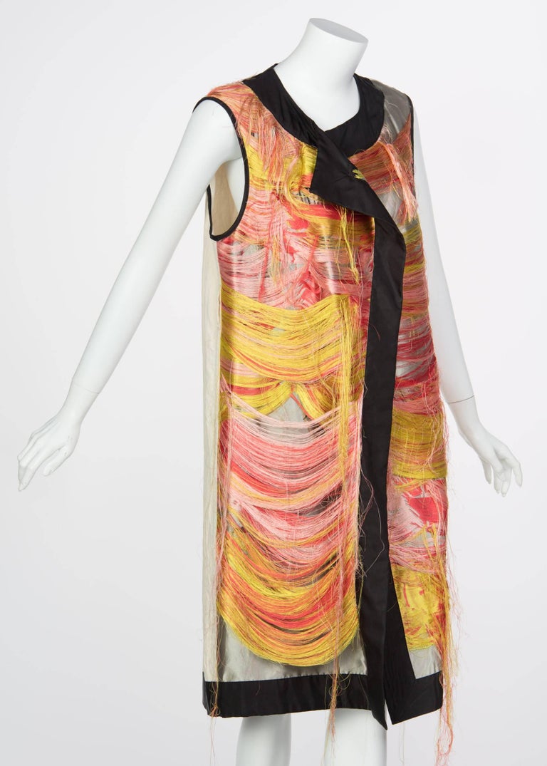 Dries Van Noten Spring Runway Look 30 Silk Thread Floral Brocade Vest, 2014