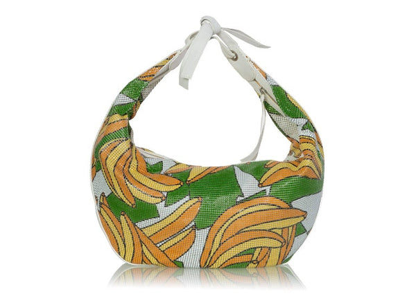 Chloé Phoebe Philo Banana Print Chain Mail Leather Shoulder Bag, 2004