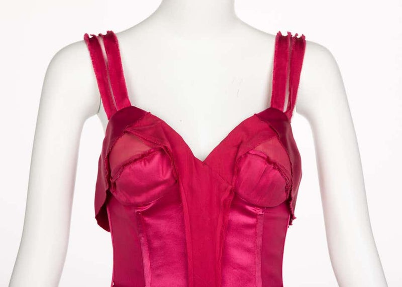 Stella McCartney Magenta Pink Corset Dress Runway 2003