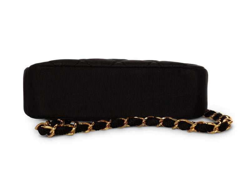 Vintage Chanel Black Quilted Gold Chain Bag