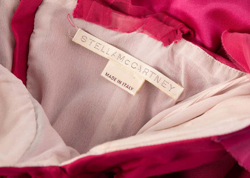 Stella McCartney Magenta Pink Corset Dress Runway 2003