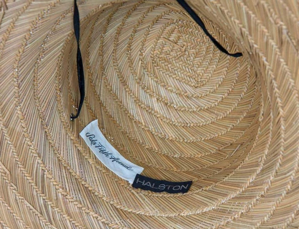 1970s Halston Bamboo Sun Hat
