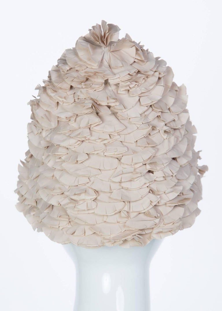 Marni Beige Flower Petal Hat, S / S 2008