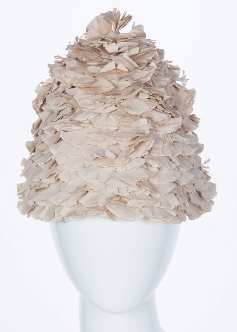 Marni Beige Flower Petal Hat, S / S 2008