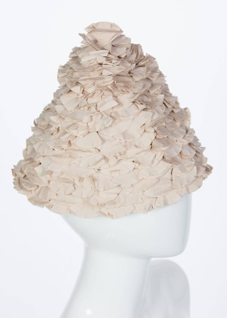 Marni Beige Flower Petal Hat, S / S 2008
