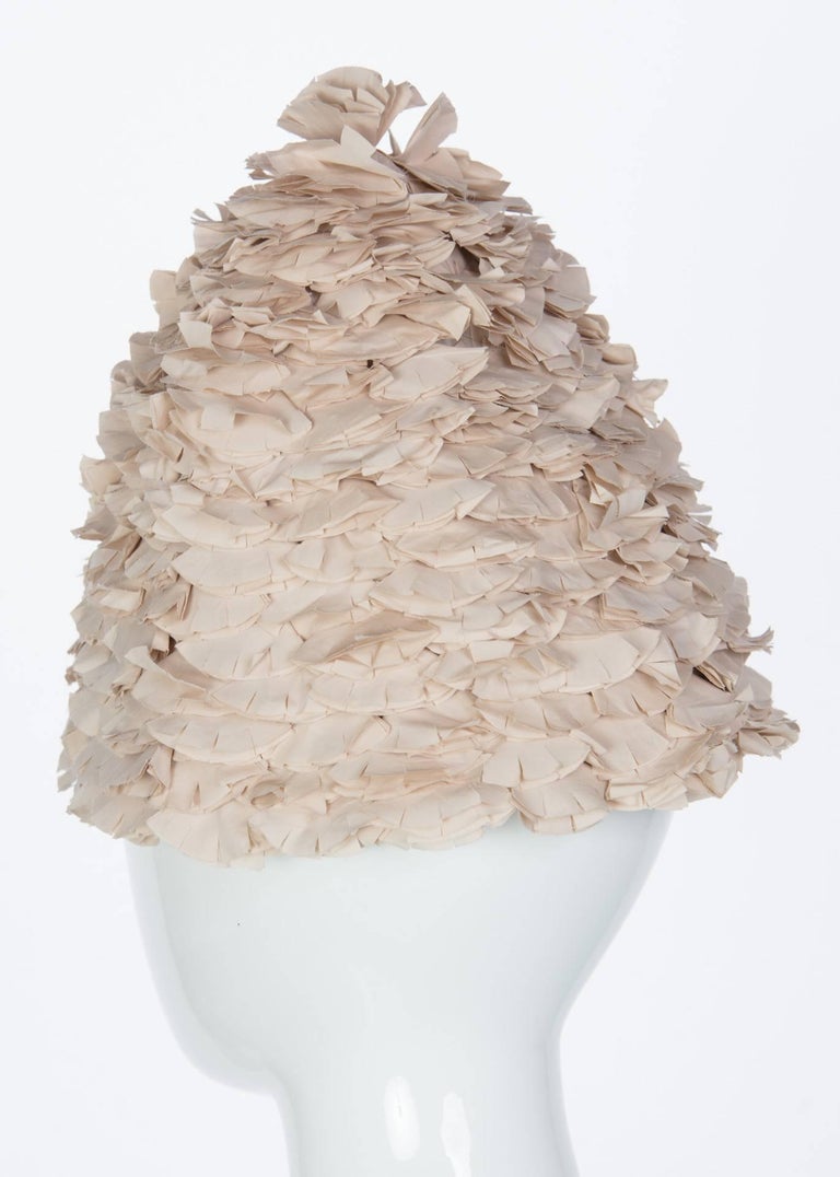 Marni Beige Flower Petal Hat, S / S 2008