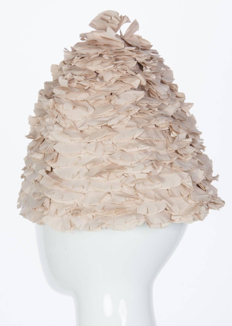Marni Beige Flower Petal Hat, S / S 2008