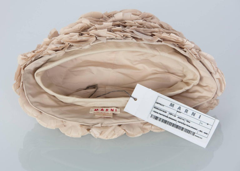 Marni Beige Flower Petal Hat, S / S 2008