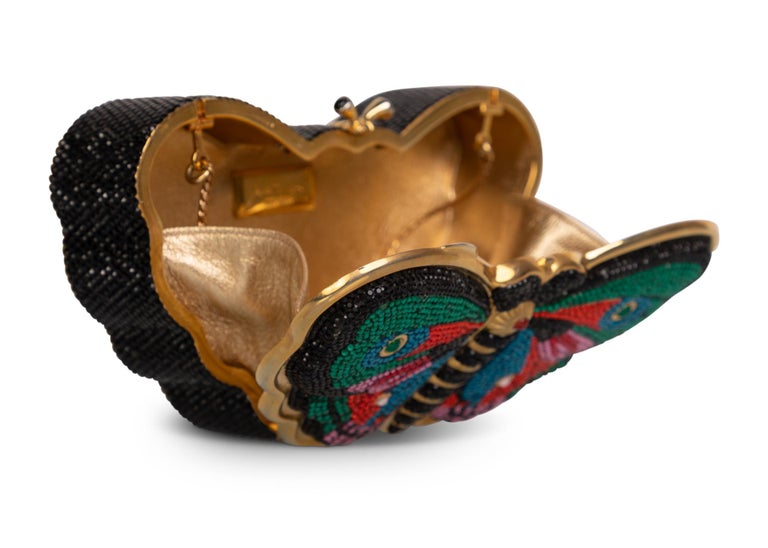Judith Leiber Butterfly Crystal Minaudiere Bag