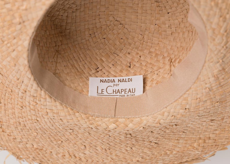 Le Chapeau Raffia Tulle Beaded Sun Hat