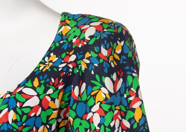 Yves Saint Laurent Floral Peplum Jacket Top, 1990s