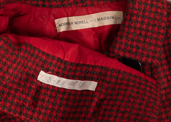 Norman Norell wool Dress Cape Ensemble, 1960s