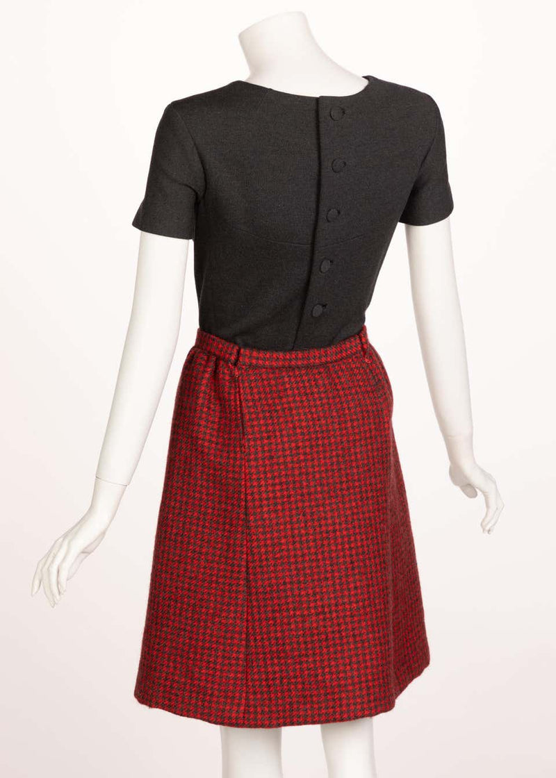 Norman Norell wool Dress Cape Ensemble, 1960s