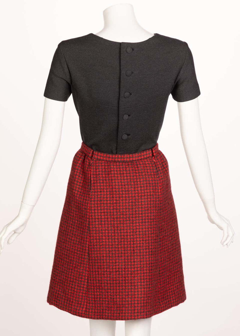 Norman Norell wool Dress Cape Ensemble, 1960s