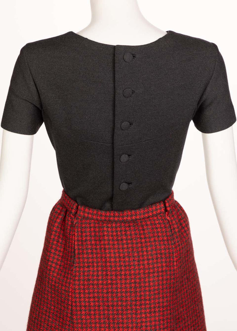 Norman Norell wool Dress Cape Ensemble, 1960s