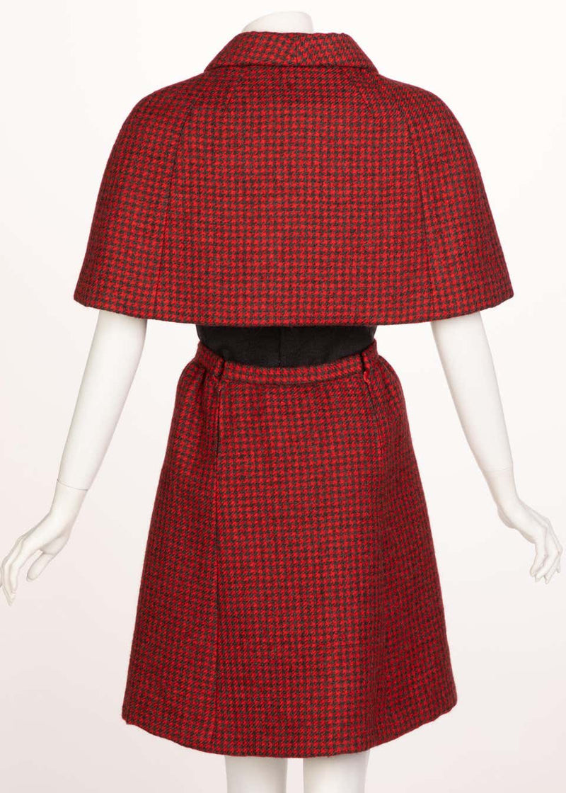 Norman Norell wool Dress Cape Ensemble, 1960s