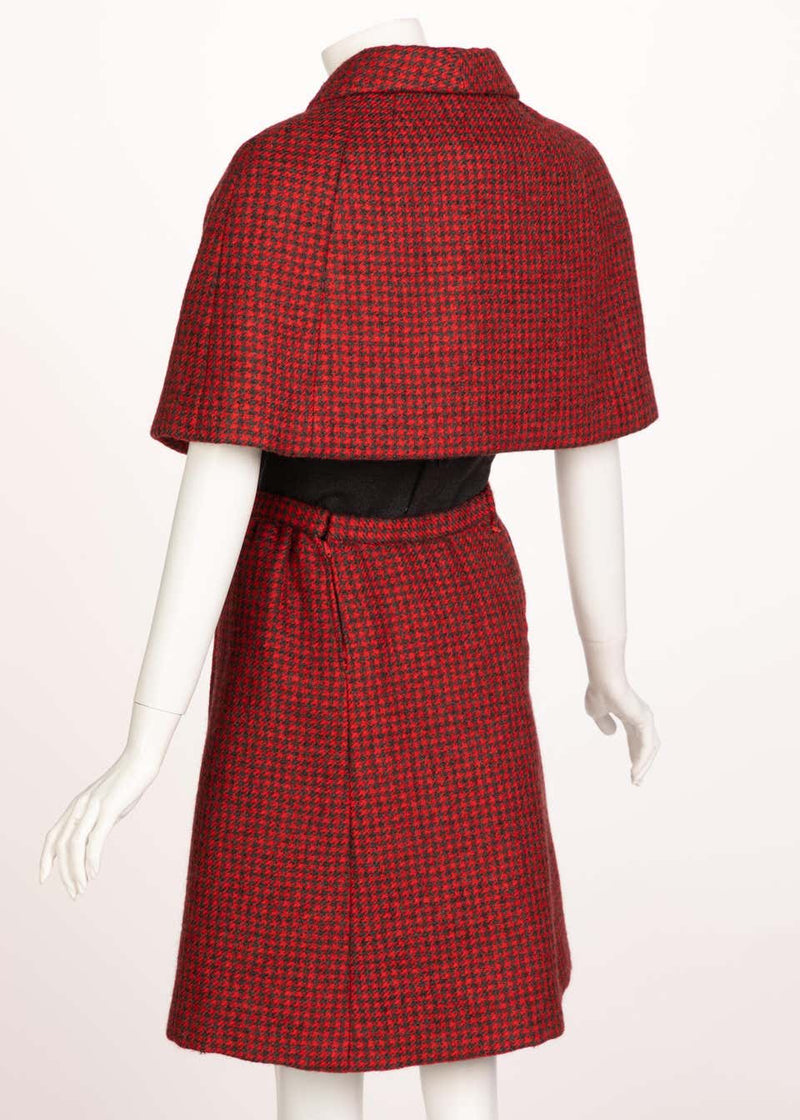 Norman Norell wool Dress Cape Ensemble, 1960s