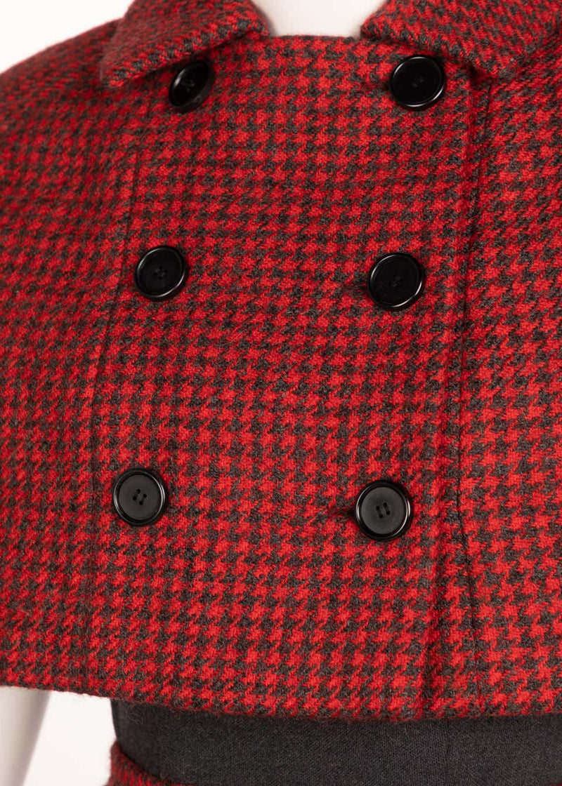 Norman Norell wool Dress Cape Ensemble, 1960s