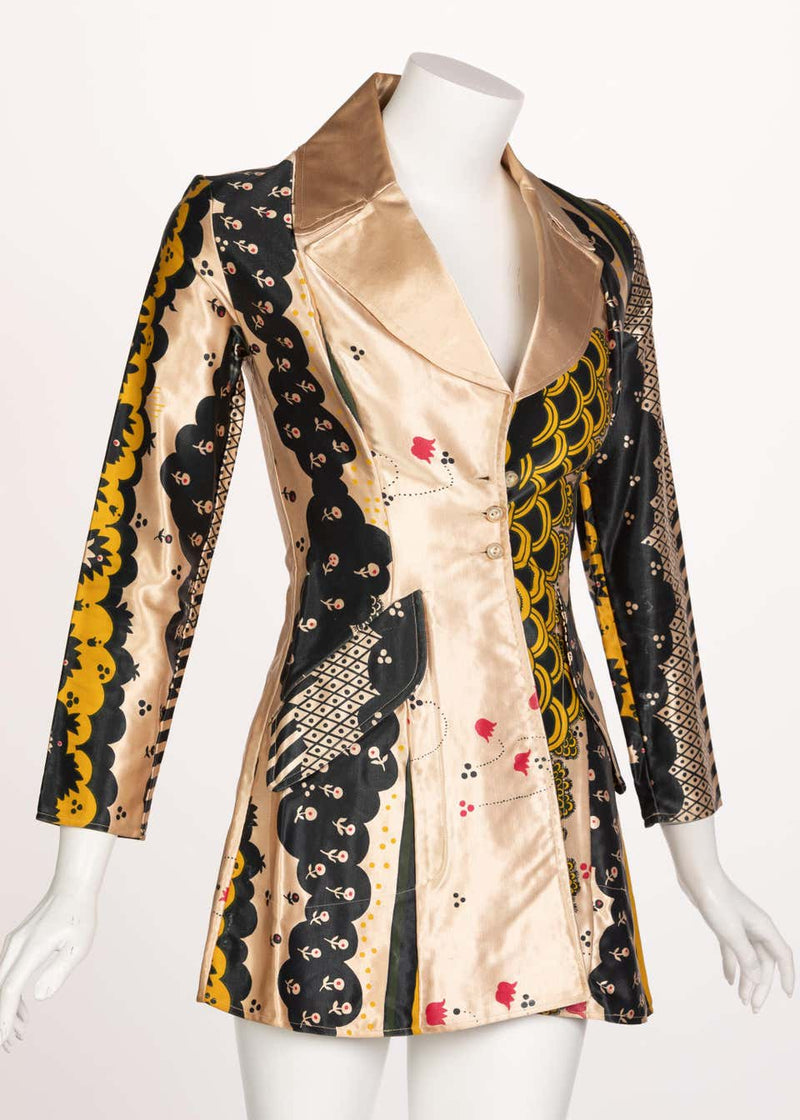 Ossie Clark Satin Lamborghini Jacket, 1960s