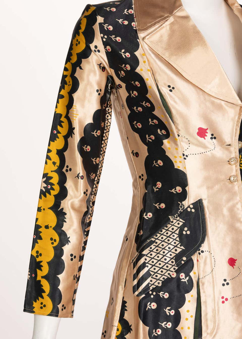 Ossie Clark Satin Lamborghini Jacket, 1960s