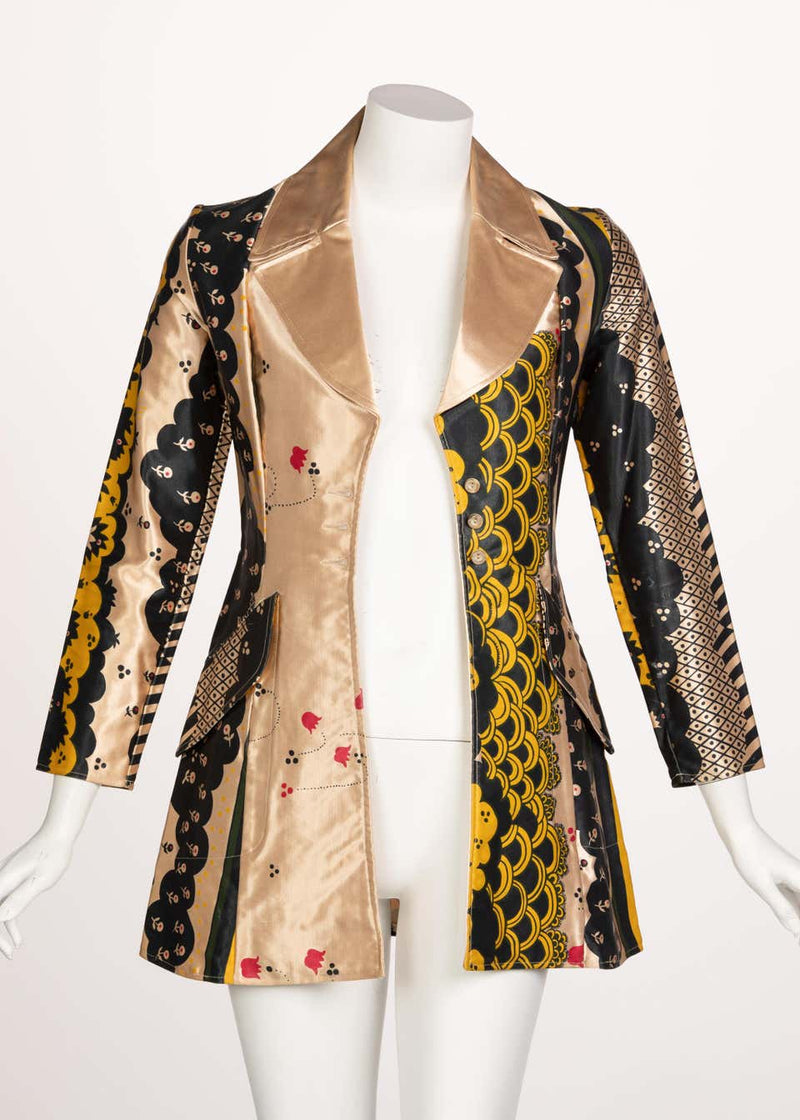Ossie Clark Satin Lamborghini Jacket, 1960s
