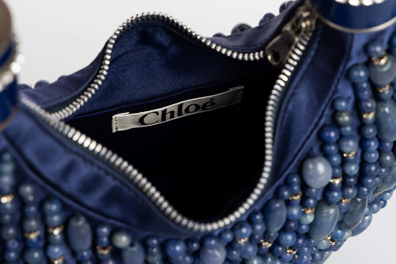 Vintage Chloé Phoebe Philo Beaded Crystal Bracelet Bag Early 2000s