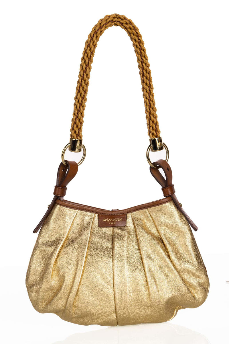 Gold coral leather hot sale bag