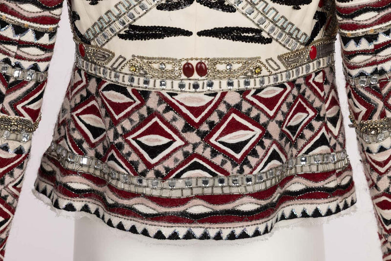 Emilio Pucci Embellished Wool Silk & Cotton Blend Jacket, Pre-Fall 2012 Runway