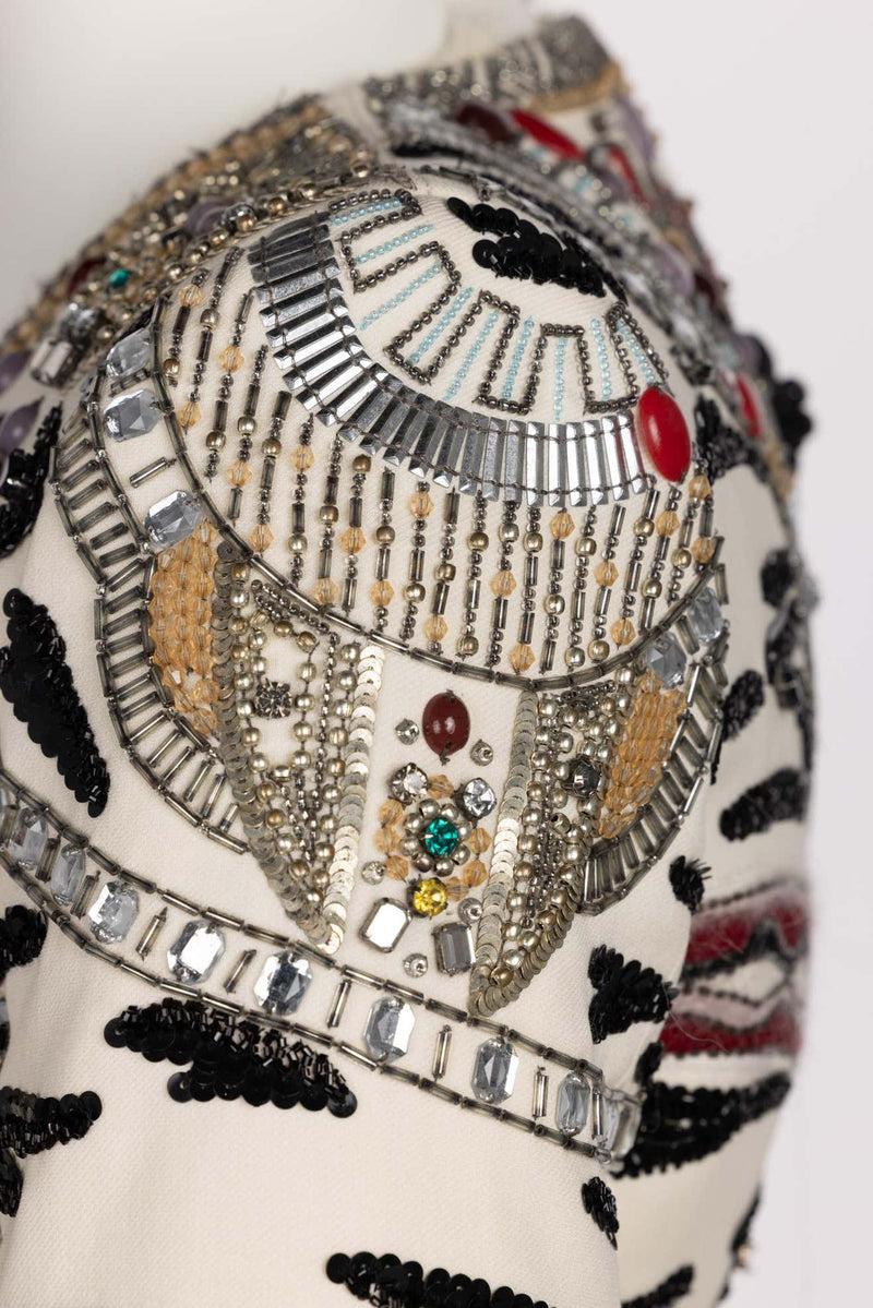 Emilio Pucci Embellished Wool Silk & Cotton Blend Jacket, Pre-Fall 2012 Runway