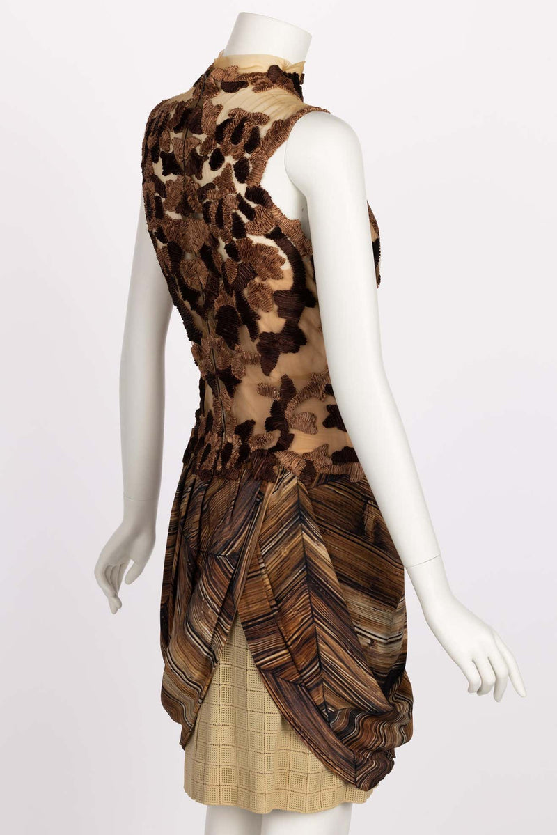 Rodarte 2011 Runway Embroidered Tulle Wood Dress