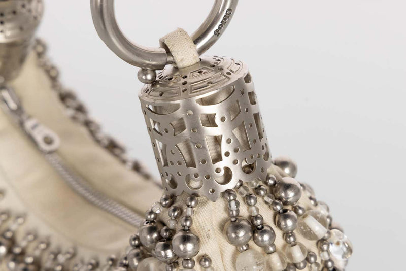 2000s Chloé Beaded Bracelet Bag- Wood + Silver – Allison's Archive