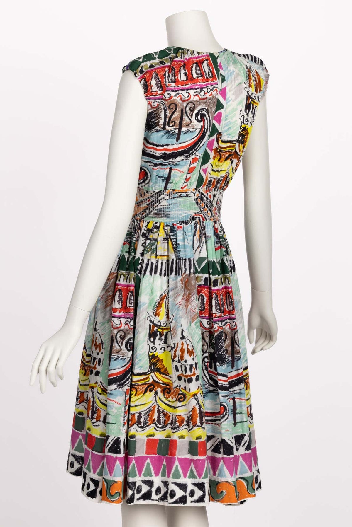 ワンピース PRADA PRINTED POPLIN DRESS Prada-Milano-Brigid-Eva-comic-