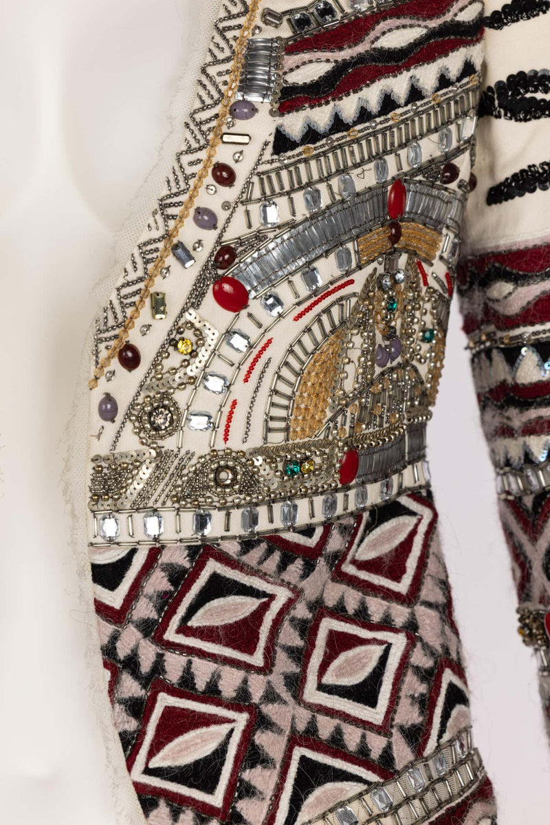 Emilio Pucci Embellished Wool Silk & Cotton Blend Jacket, Pre-Fall 2012 Runway
