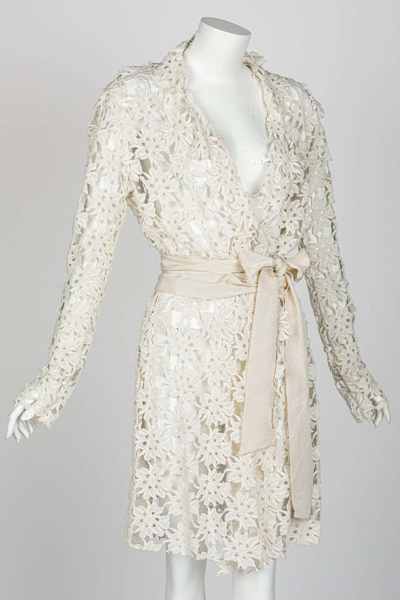 Lanvin Alber Elbaz Collection Blanche Guipure Lace Coat 2013